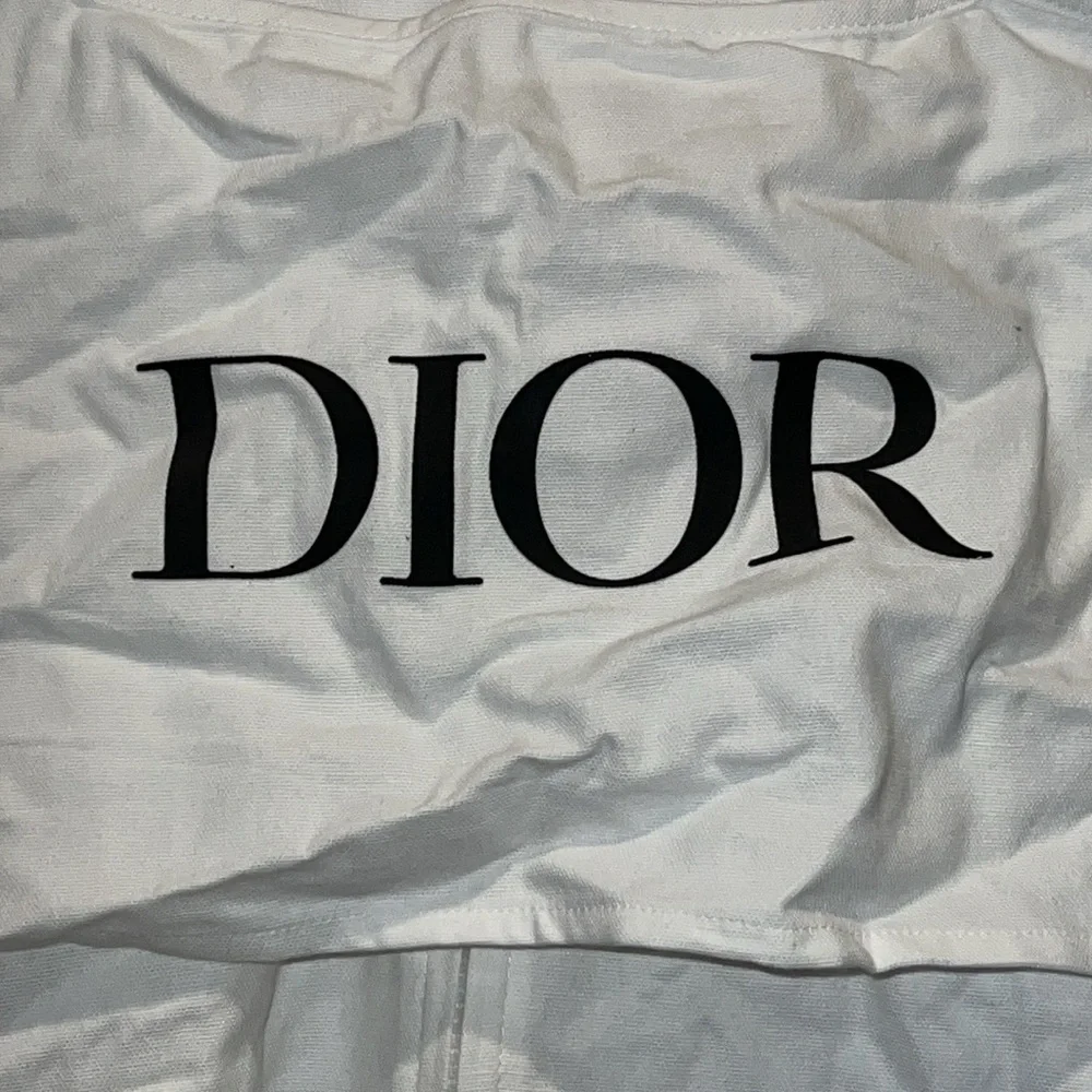 Dior White Cotton Garment Travel Storage Bag 38x23x3